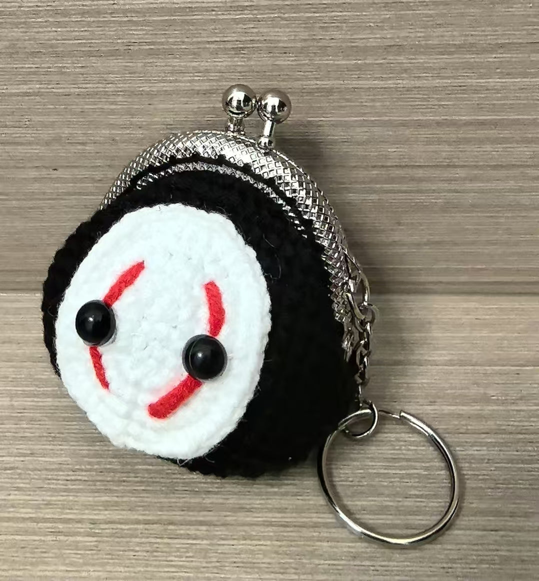 Crocheted coin purse - Faceless man