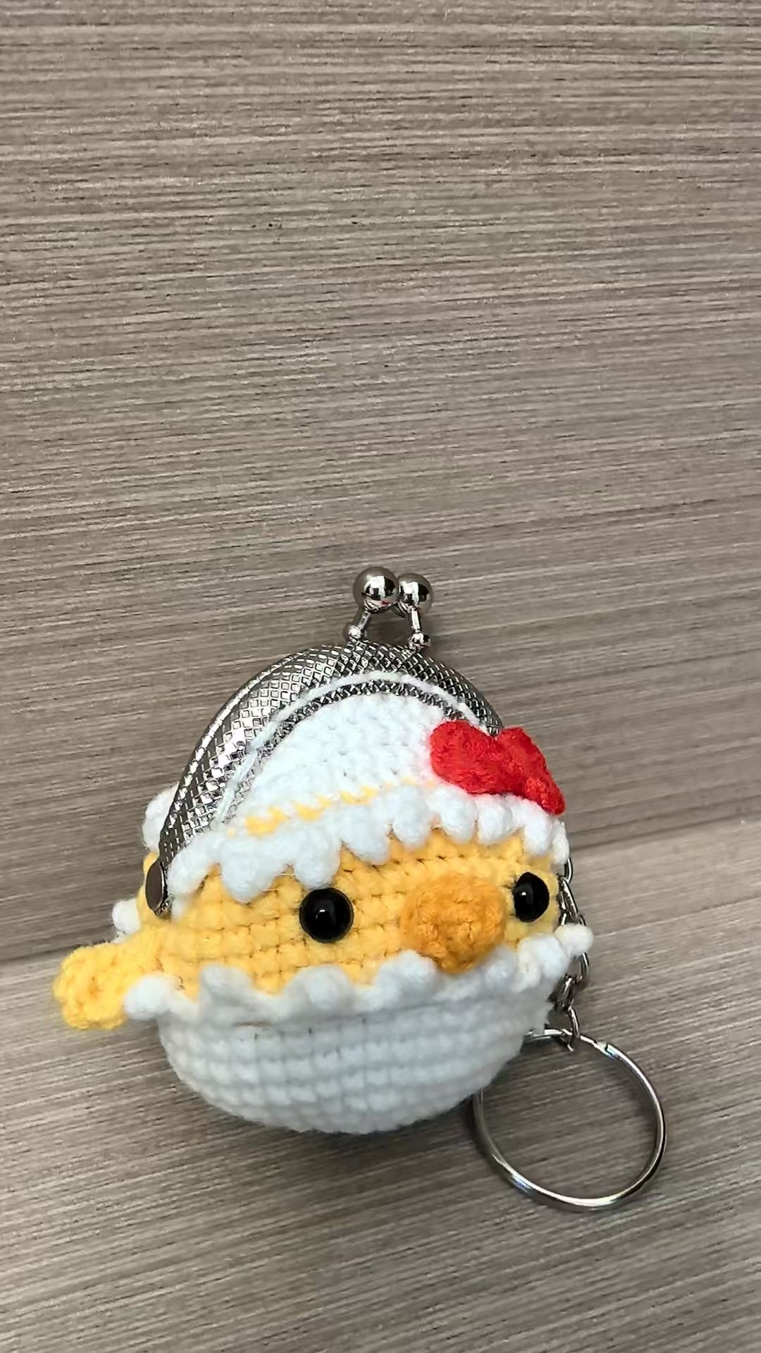 Crocheted coin purse - Chicken