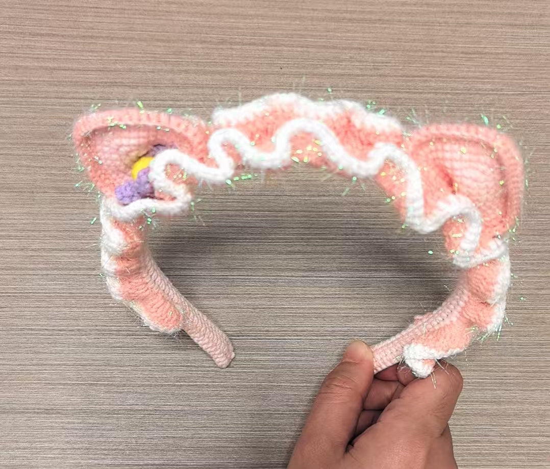 crocheted a headband