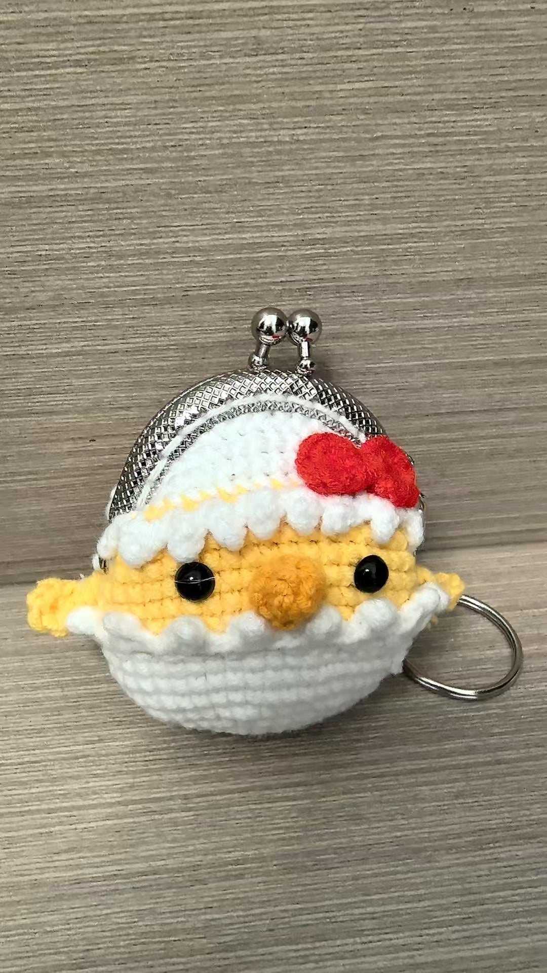 Crocheted coin purse - Chicken