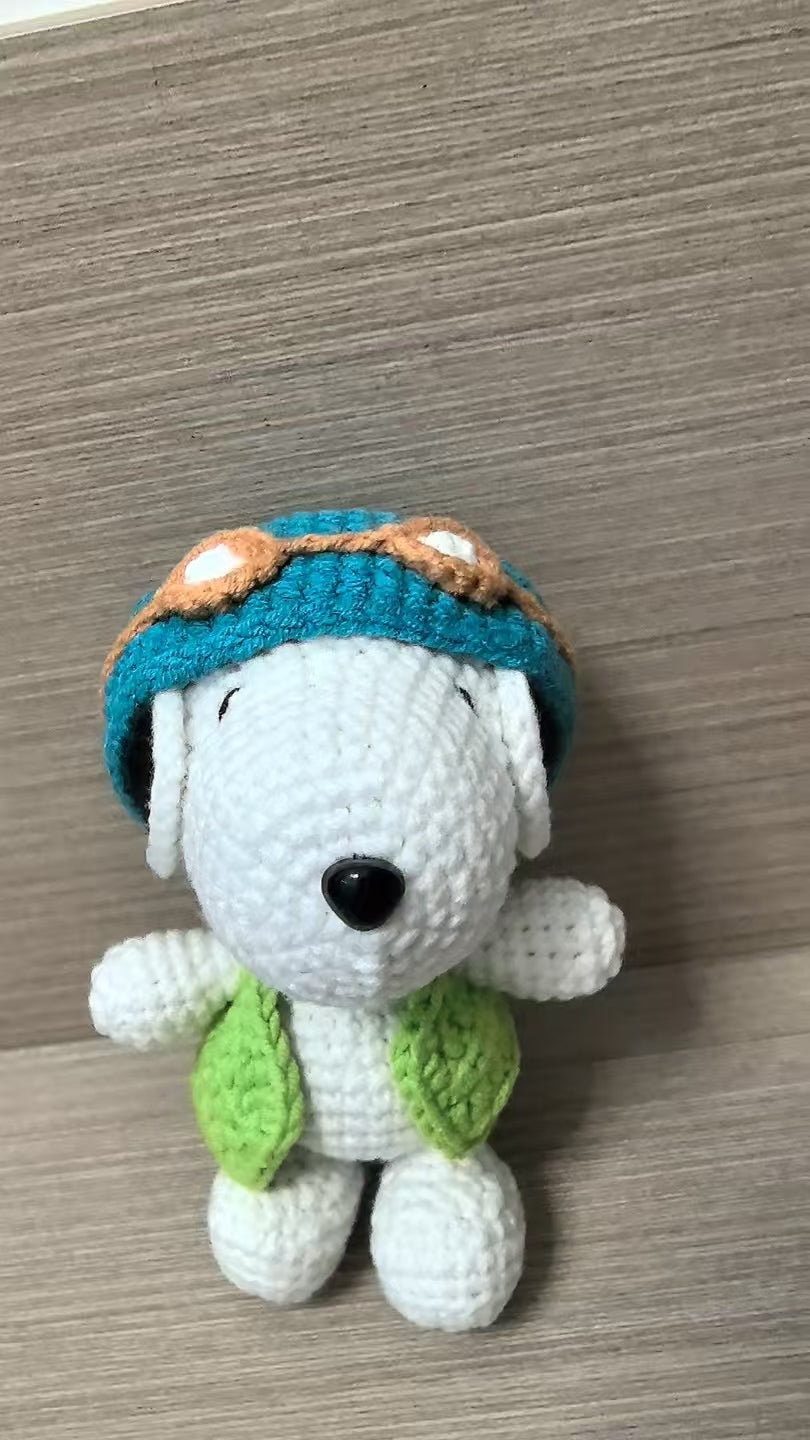 crocheted Snoopy