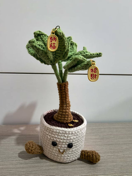 Crocheted a fortune tree