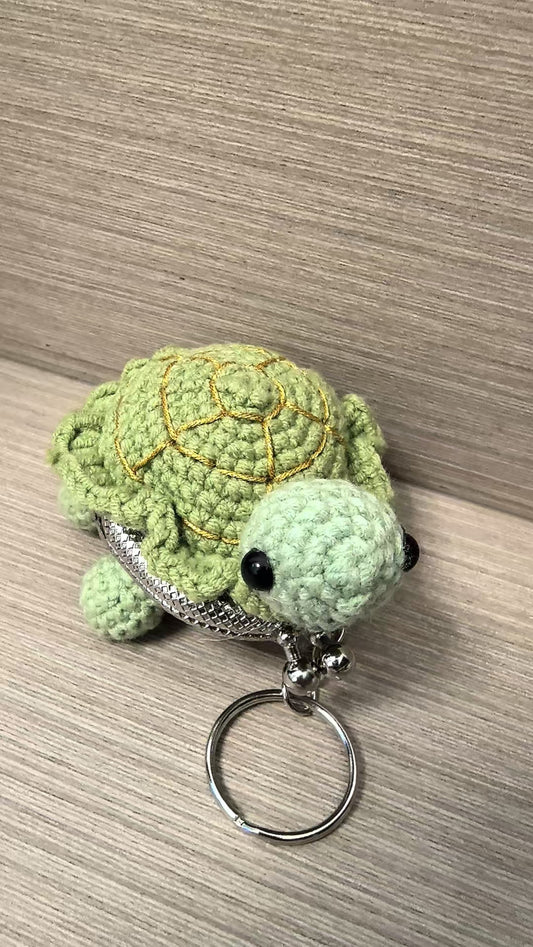 Crocheted coin purse - Money turtle