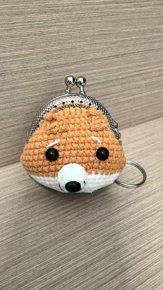 Crocheted Coin purse-Shiba Inu