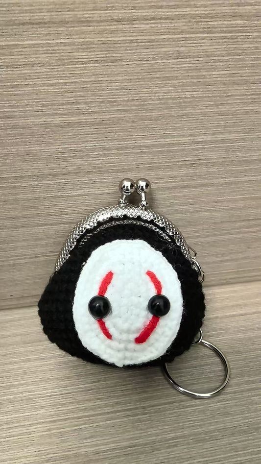 Crocheted coin purse - Faceless man
