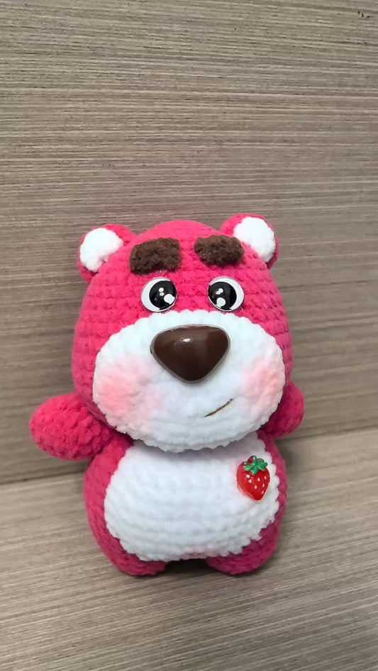 crocheted Strawberry Bear
