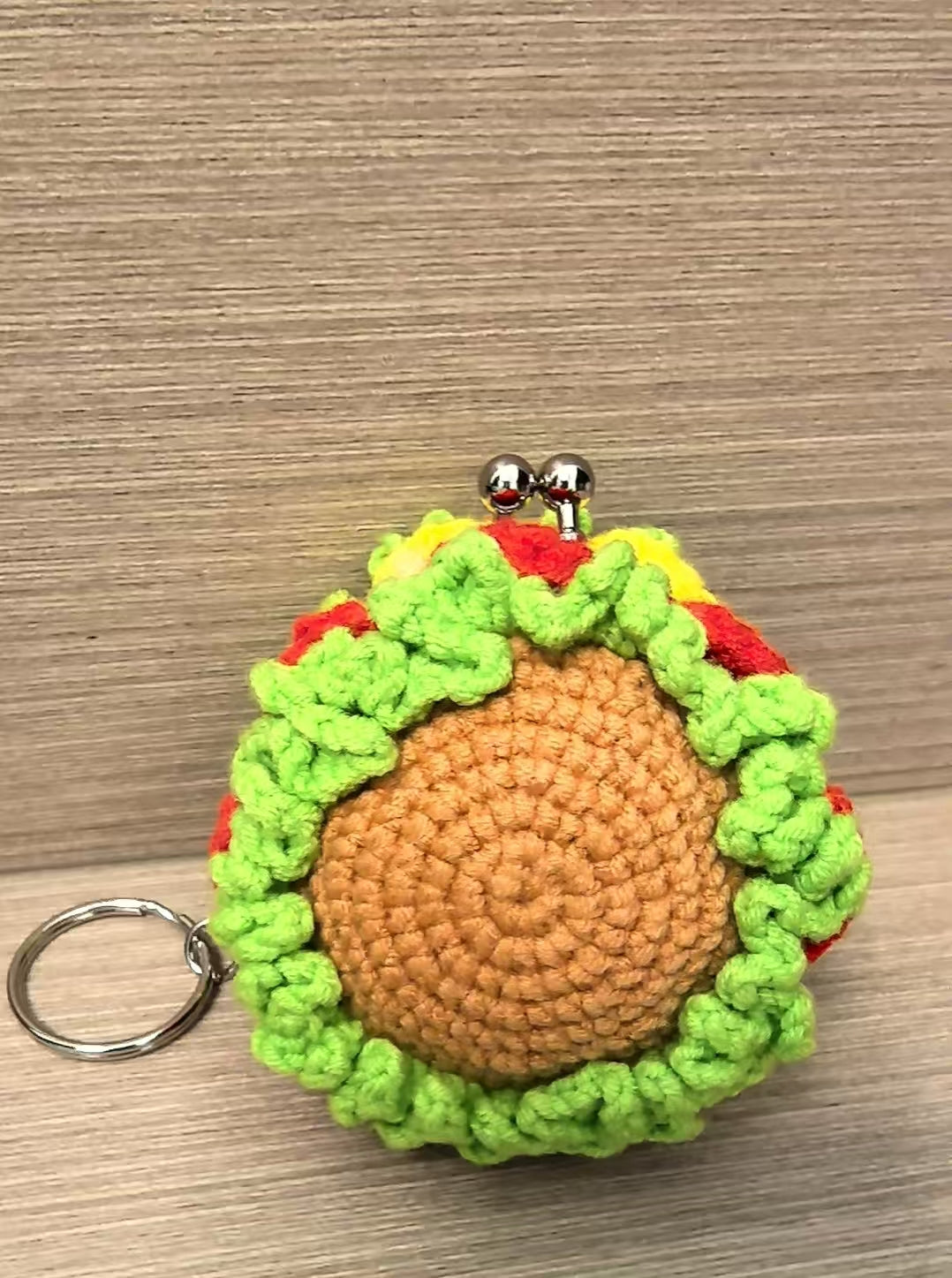 Crocheted coin purse - Hamburger