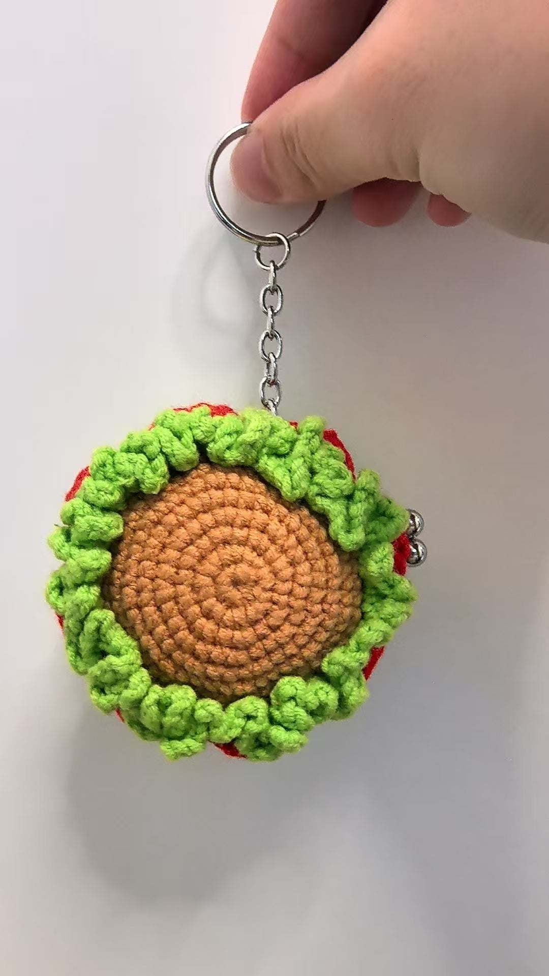 Crocheted coin purse - Hamburger