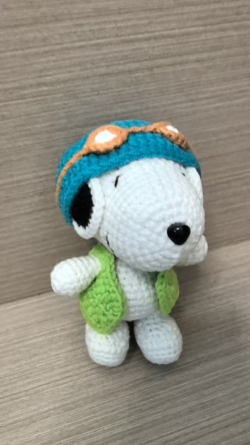 crocheted Snoopy