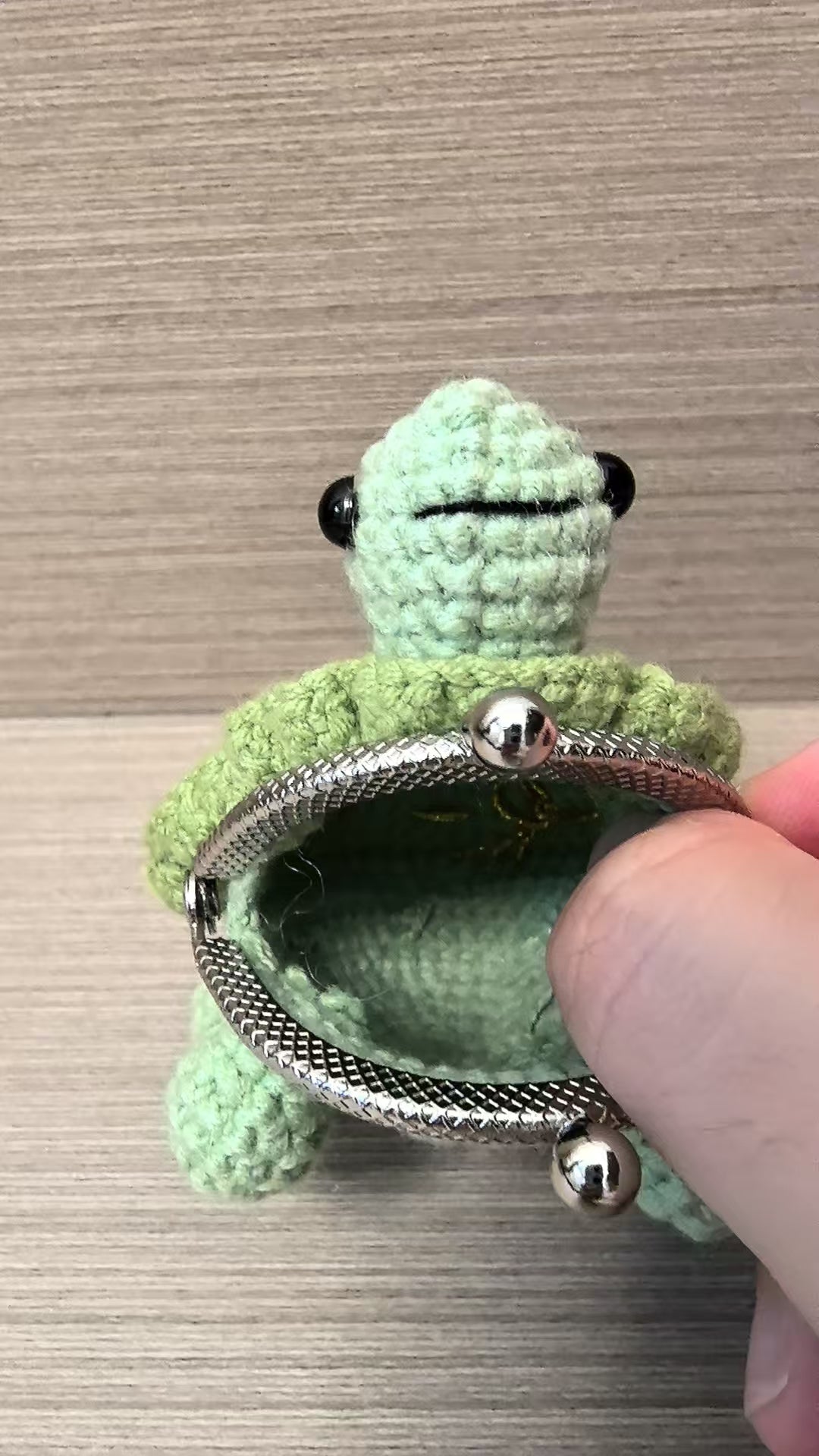 Crocheted coin purse - Money turtle