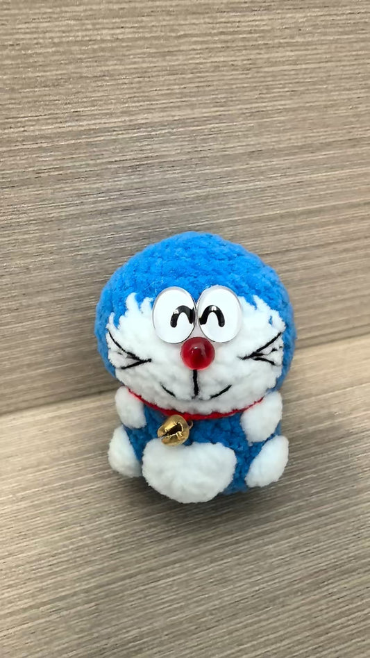 crocheted Doraemon