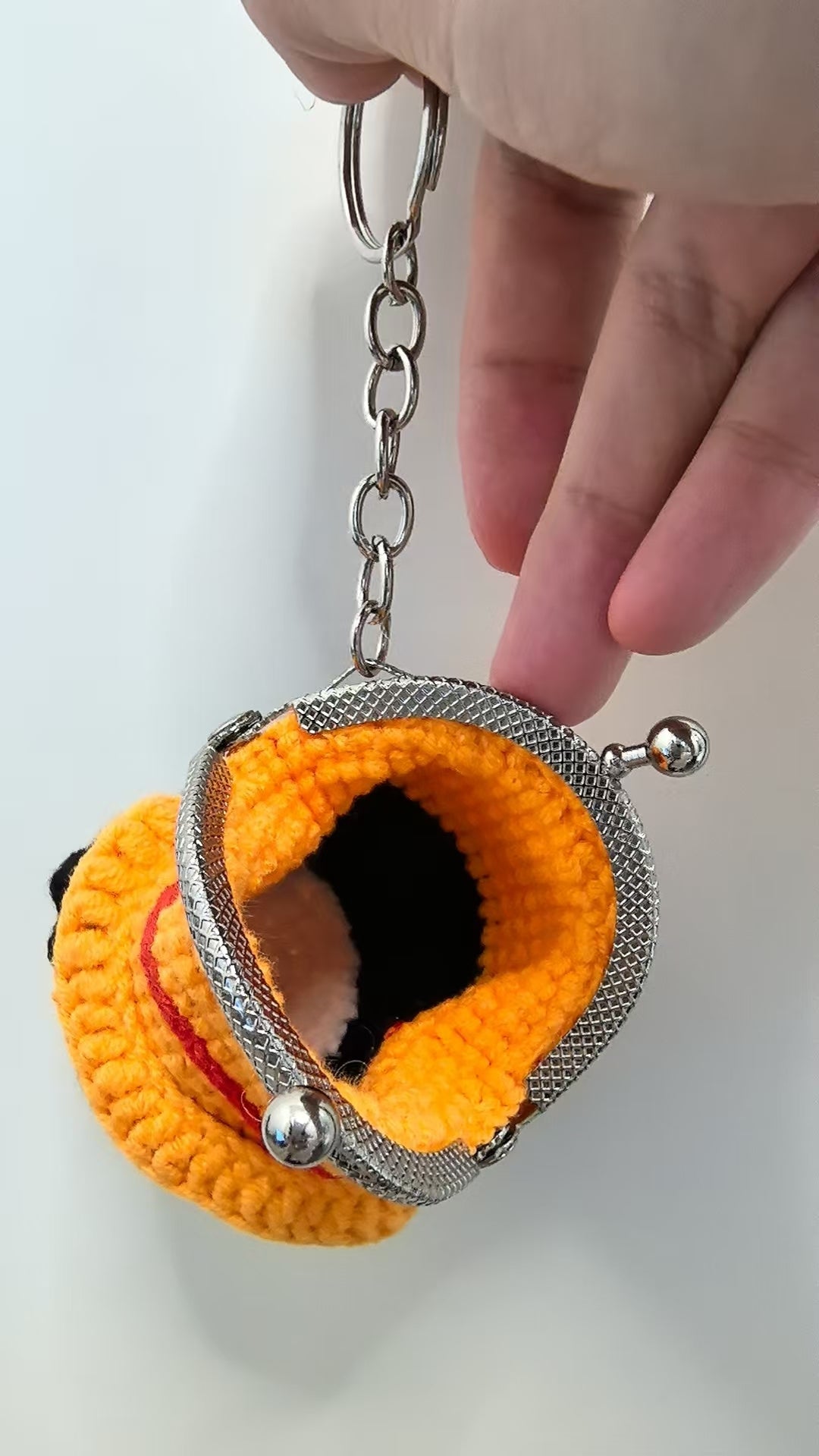 Crocheted coin purse -  Luffy
