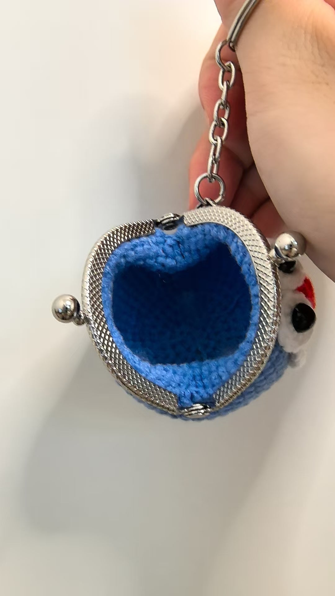 Crocheted coin purse - Doraemon