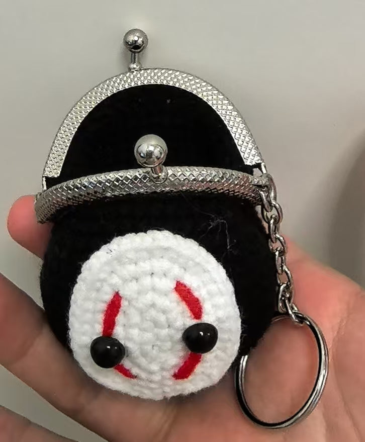 Crocheted coin purse - Faceless man