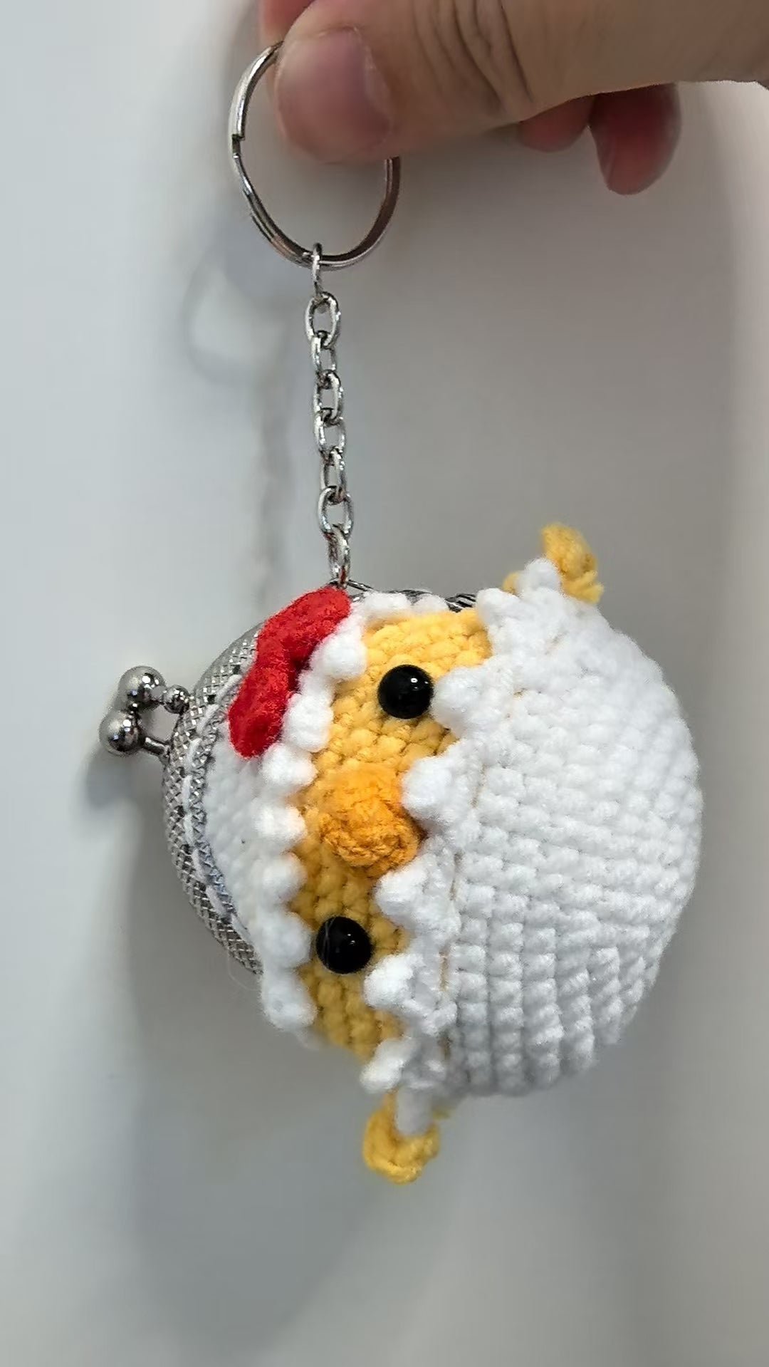 Crocheted coin purse - Chicken