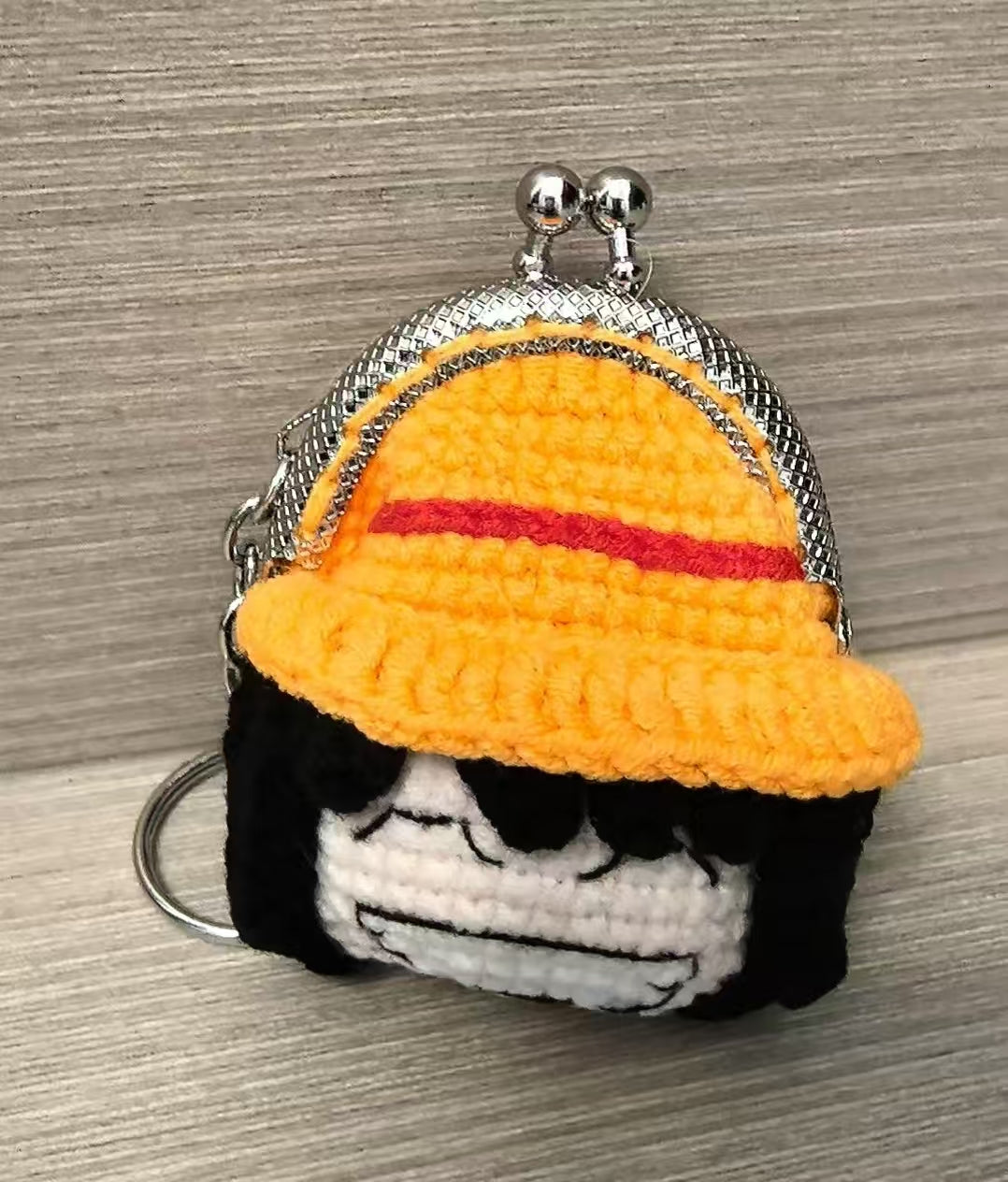 Crocheted coin purse -  Luffy
