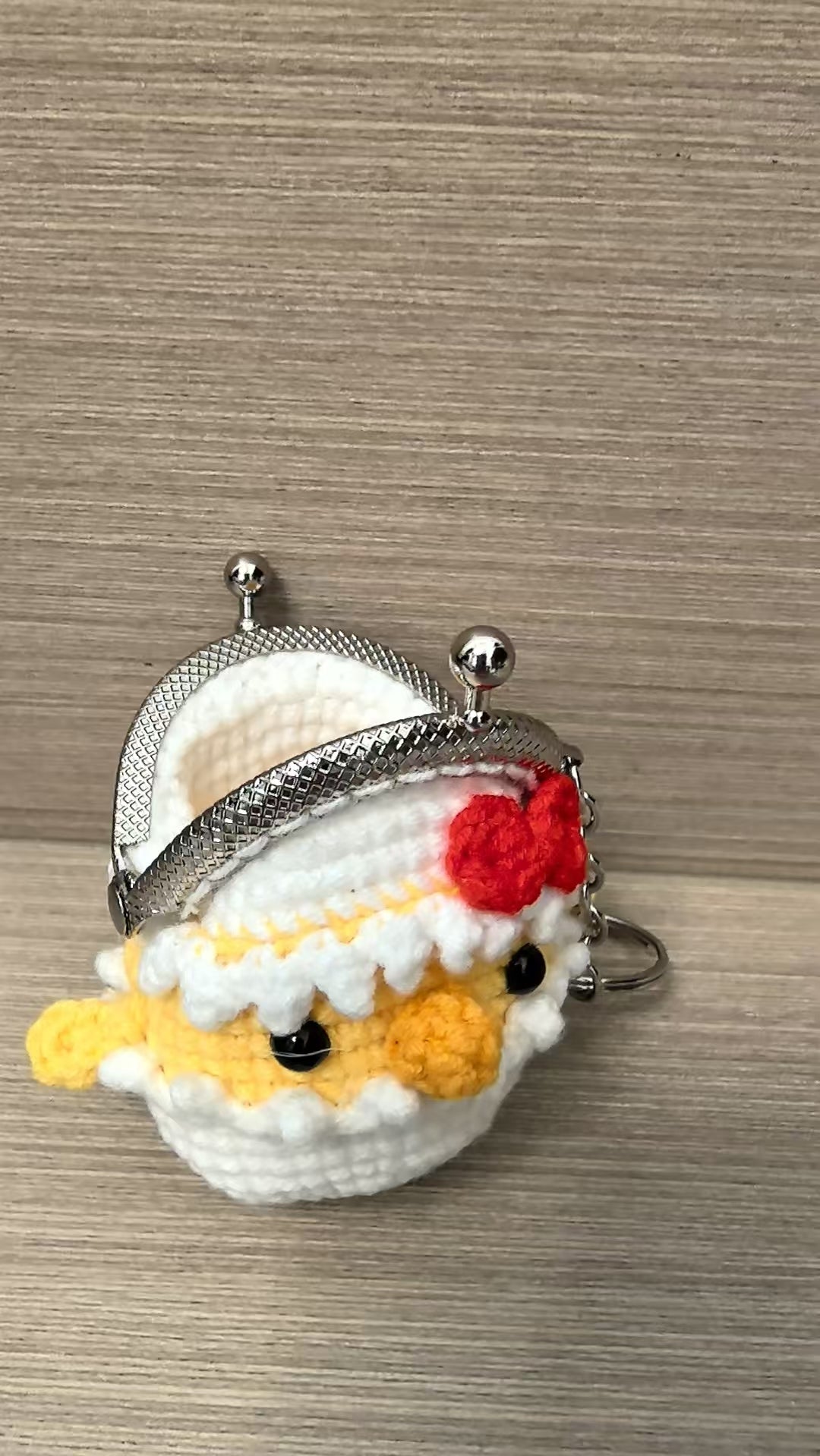 Crocheted coin purse - Chicken